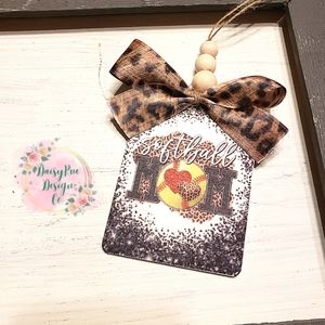 Softball Mom Felt Car Air Freshener